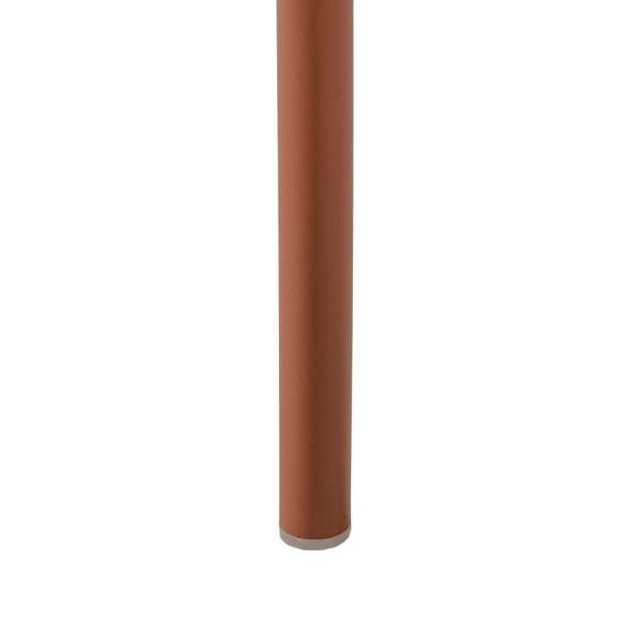 Set scaune rosu aprins polipropilena si metal|Scaune durabile pentru decor exterior [11]