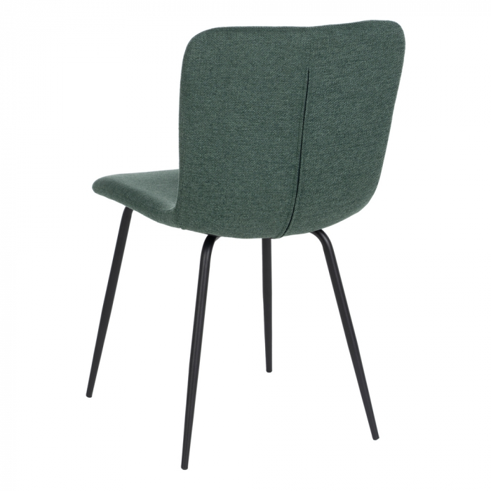Set scaune verzi stofa si metal|Scaune moderne pentru interioare rafinate [4]
