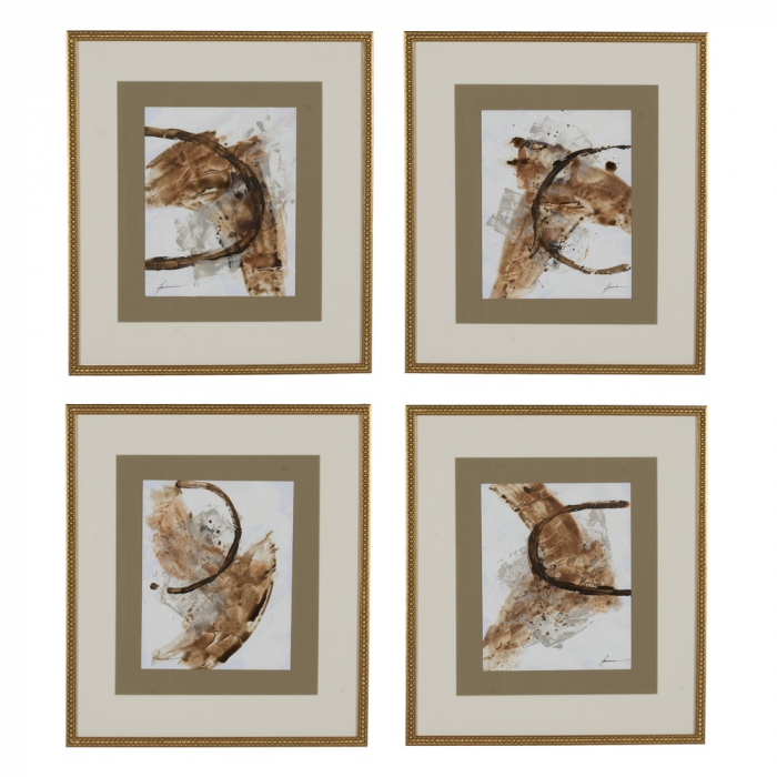 Tablouri abstracte moderne pictate manual|Set decorativ pentru interioare minimaliste [1]