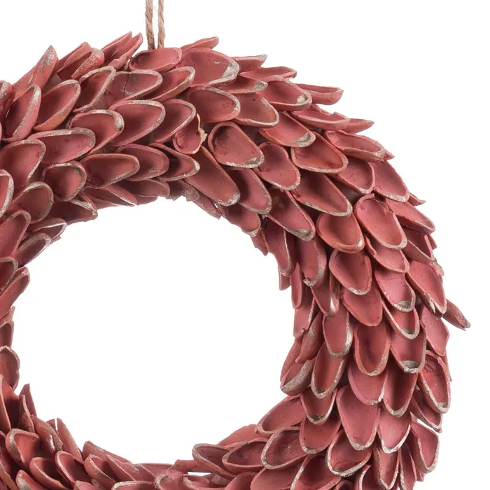 Coronite Roz CreativDeco - Accesorii de Craciun pentru Usi si Ferestre [2]