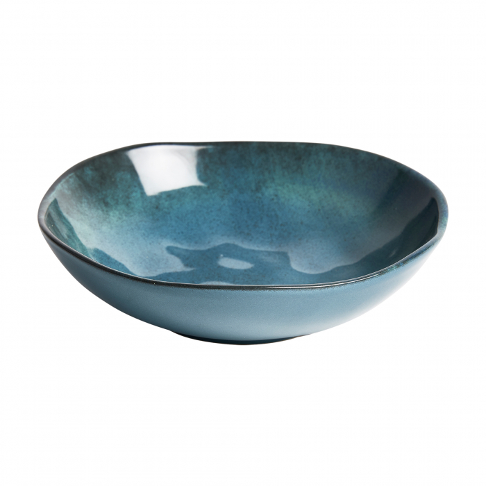Set farfurii adanci shabby chic Irenka ceramica albastra|Farfurii decorative functionale [2]