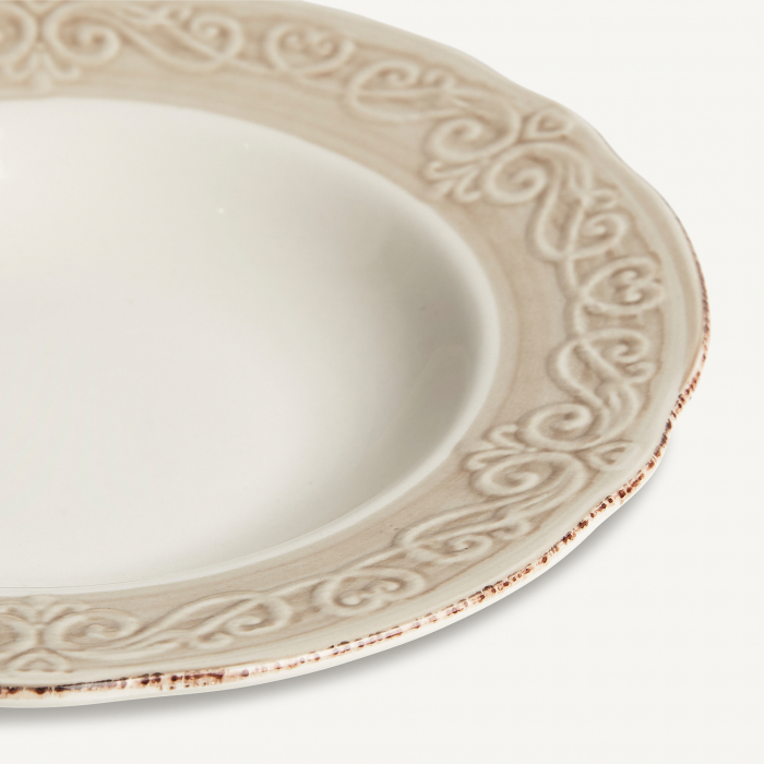 Farfurii adanci ceramica shabby chic|Set farfurii vintage [3]