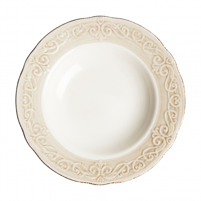 Farfurii adanci ceramica shabby chic|Set farfurii vintage [1]