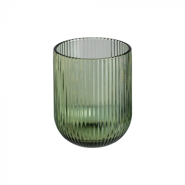 Set de 6 pahare verzi din sticlă texturată 270 ml [1]