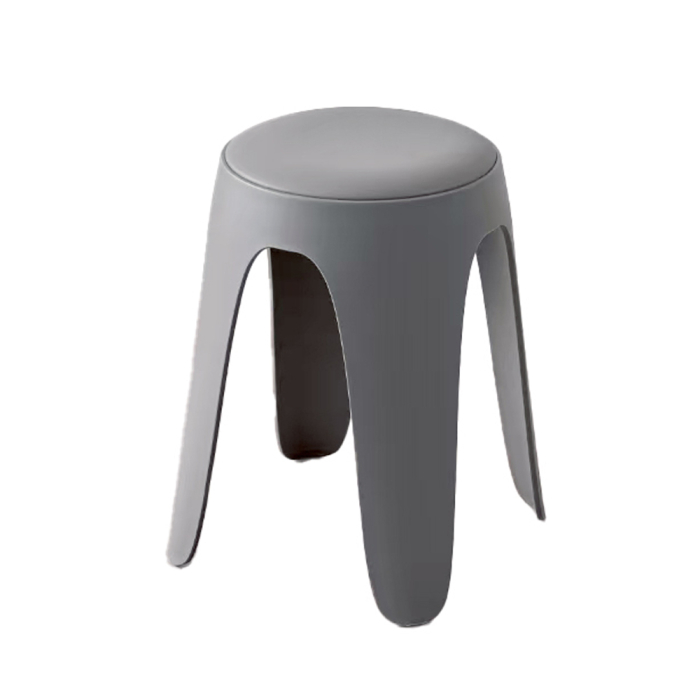 Set de 6 taburete de dining din polipropilenă gri deschis [3]