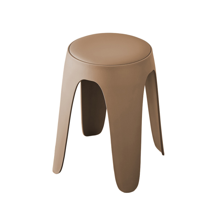 Set de 6 taburete de dining din polipropilenă maro [3]