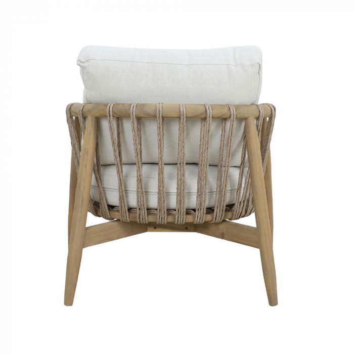 Set mobilier living 1+2+1 natural alb Corda cu lemn și frânghie [20]
