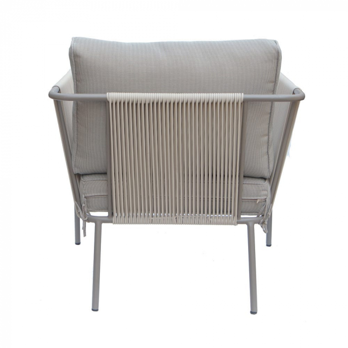 Set mobilier VIENNA bej-gri cu frânghie textilă și perne exterior [5]