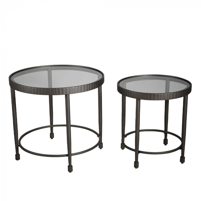 Set mese cafea gunmetal Granaz - design industrial [1]