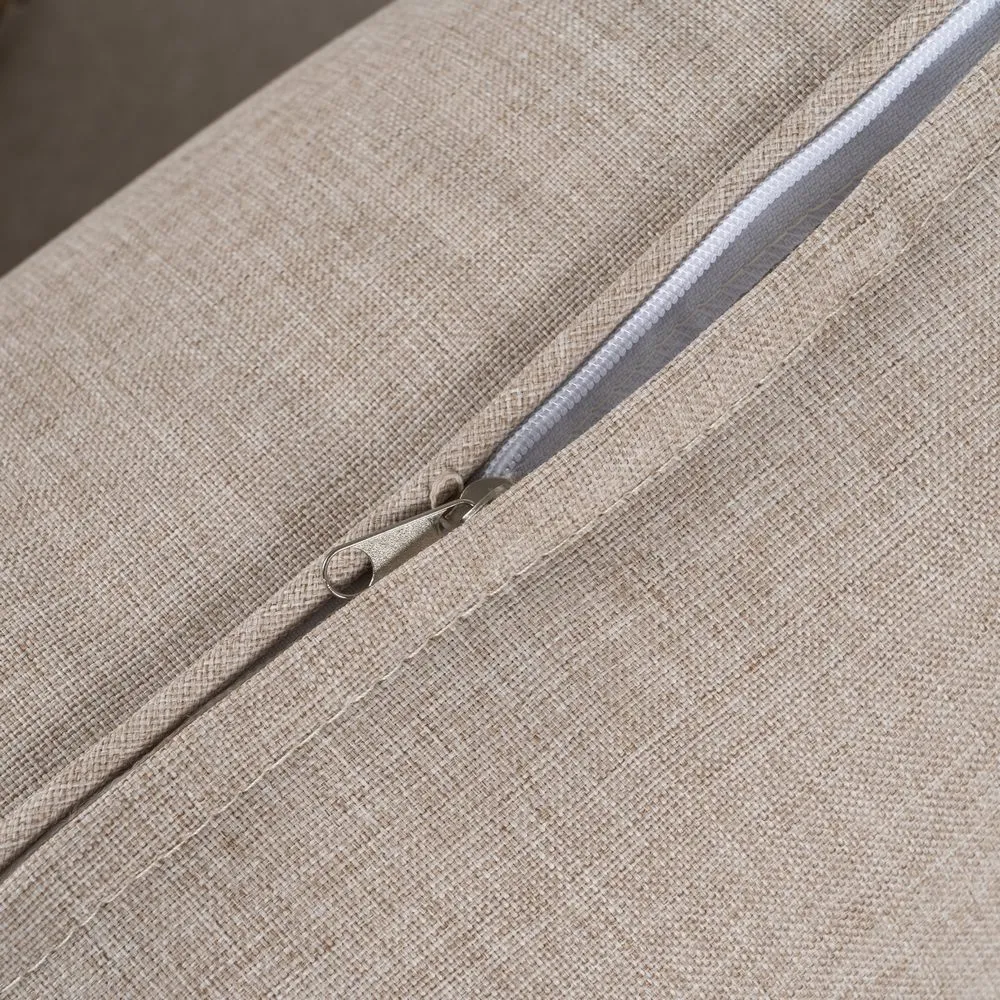 Set mobilier de grădină din ratan sintetic și aluminiu cu perne bej pentru terasă și exterior [16]