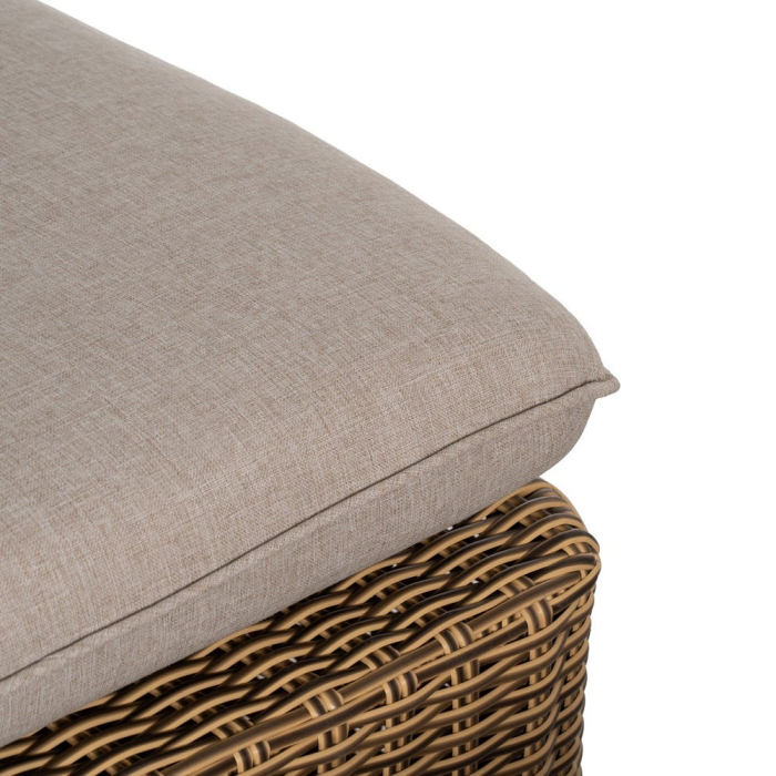Set mobilier de grădină din ratan sintetic și aluminiu cu perne bej pentru terasă și exterior [13]