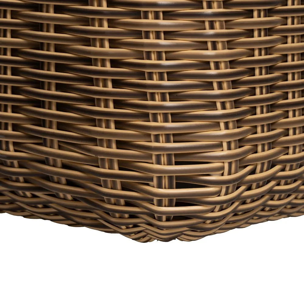 Set mobilier de grădină din ratan sintetic și aluminiu cu perne bej pentru terasă și exterior [18]