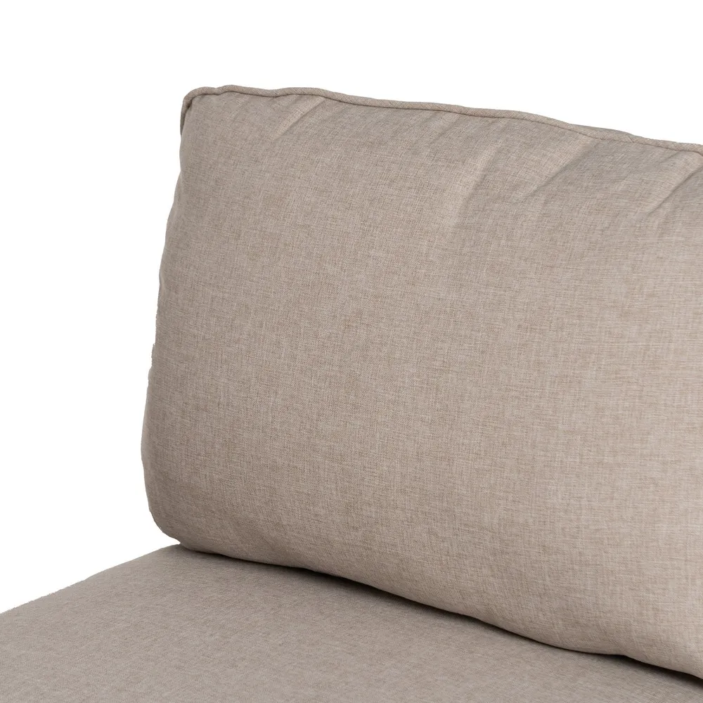 Set mobilier de grădină din ratan sintetic și aluminiu cu perne bej pentru terasă și exterior [13]