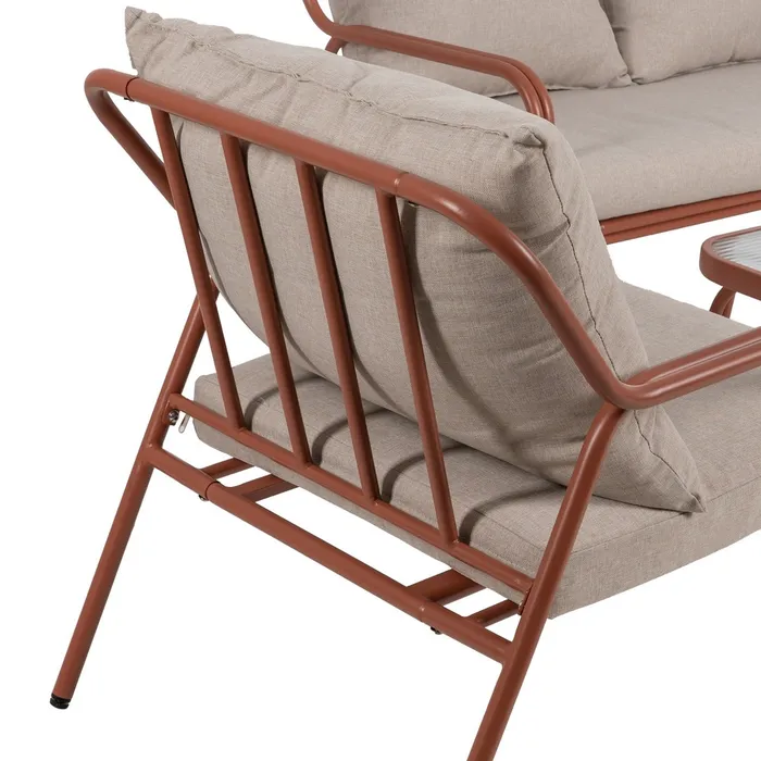 Set mobilier grădină blat sticlă|Mobilier grădină modern [5]