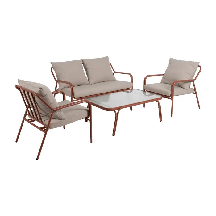 Set mobilier grădină blat sticlă|Mobilier grădină modern [2]