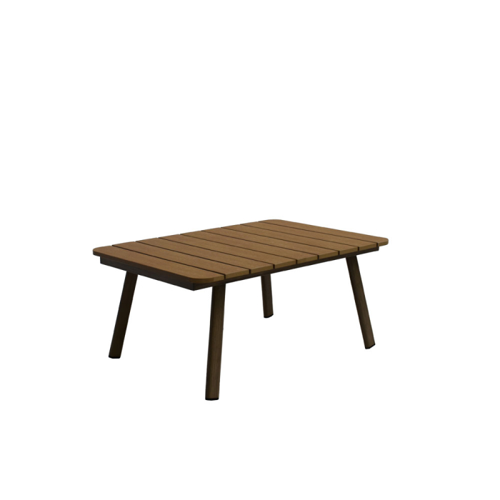 Set mobilier grădină din aluminiu natural cu perne gri MADERA [4]