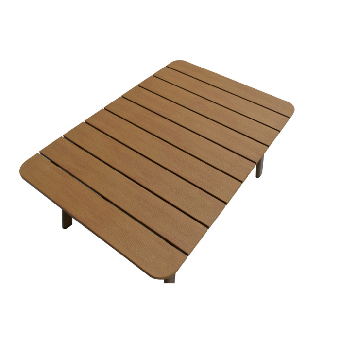 Set mobilier grădină din aluminiu natural cu perne gri MADERA [5]
