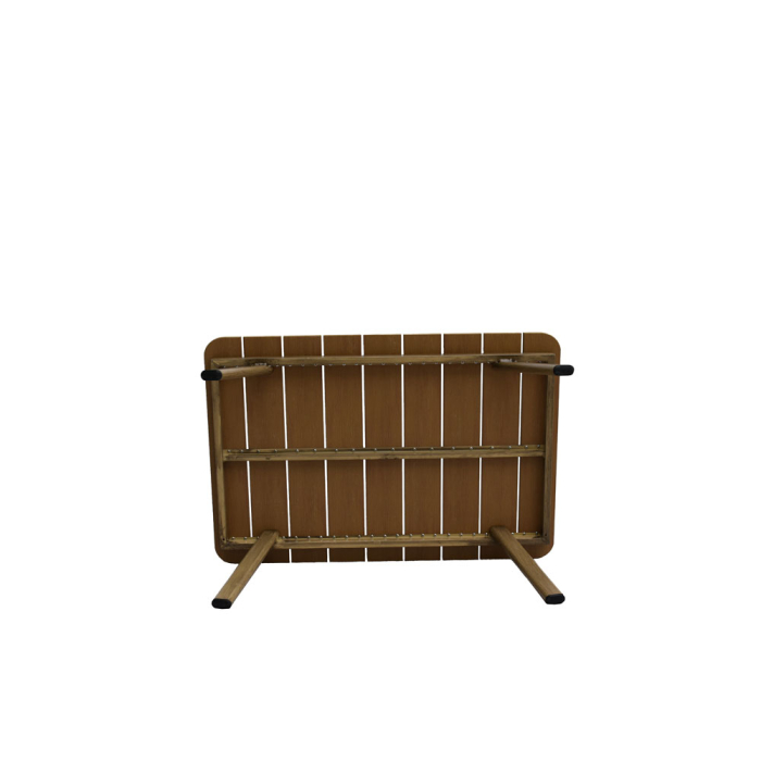 Set mobilier grădină din aluminiu natural cu perne gri MADERA [7]