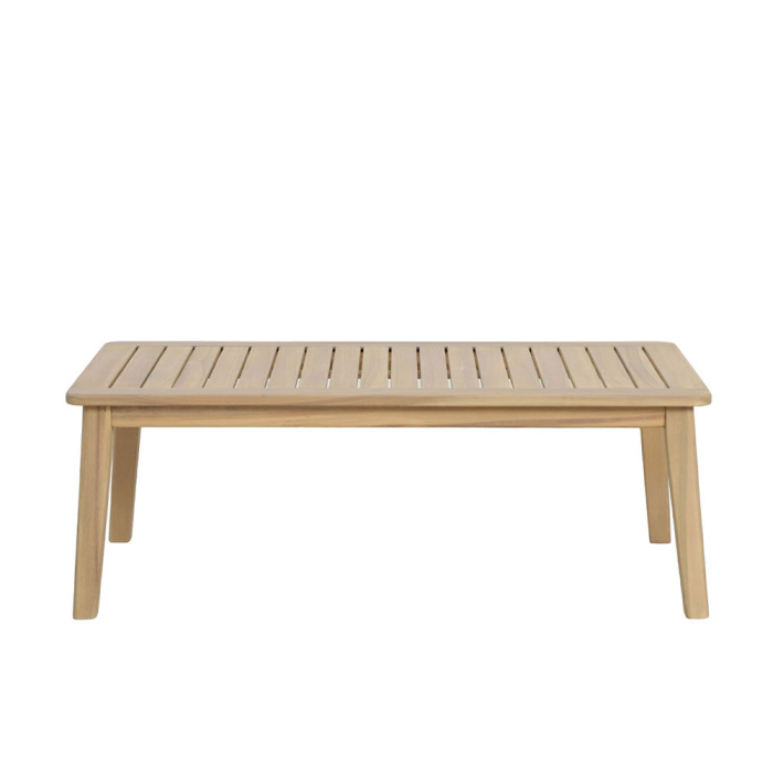 Set mobilier grădină din lemn de acacia natural cu perne bej deschis ETOILE [19]