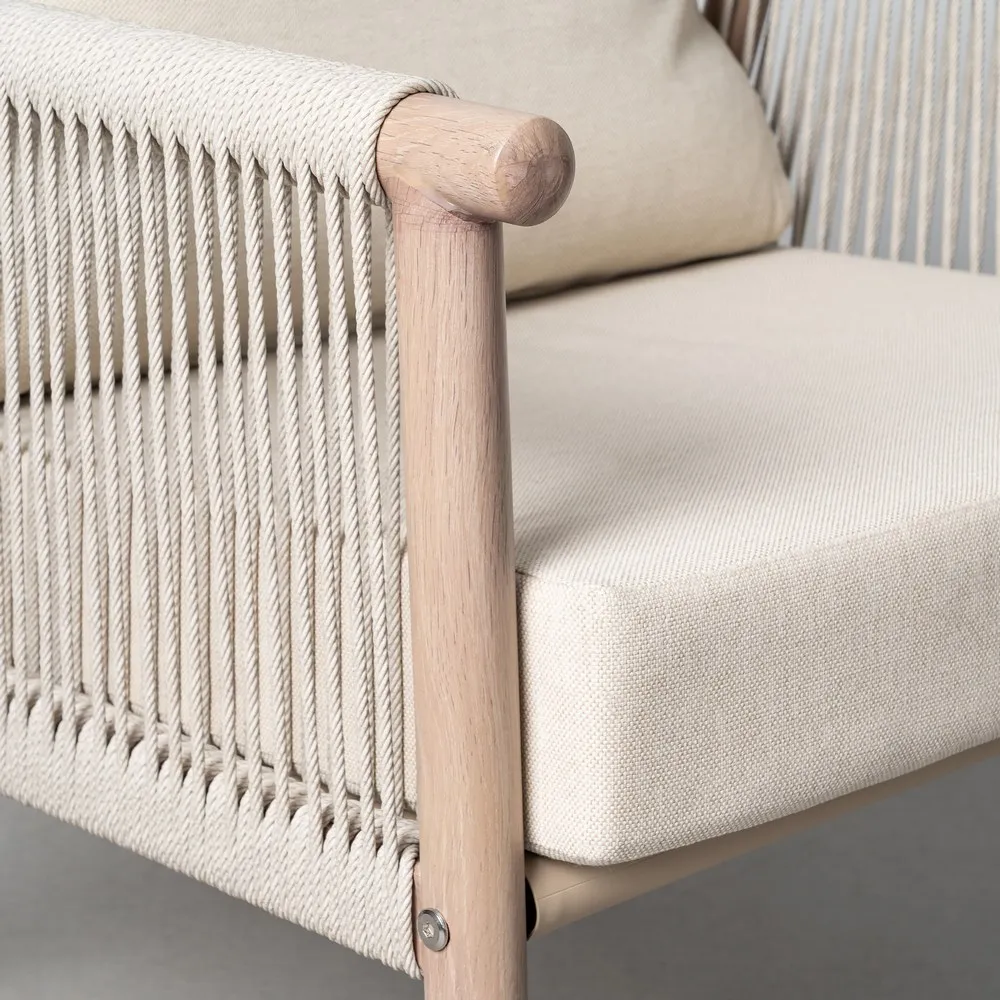 Set mobilier grădină exterior HoReCa cu canapea, fotolii și masă cu blat din piatră sinterizată [14]