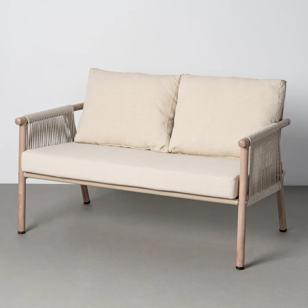 Set mobilier grădină exterior HoReCa cu canapea, fotolii și masă cu blat din piatră sinterizată [5]