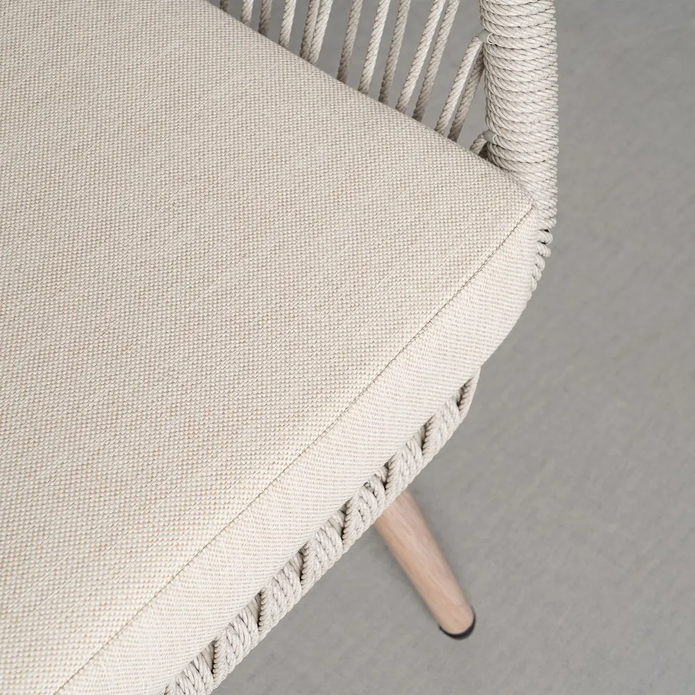 Set mobilier grădină exterior HoReCa cu canapea, fotolii și masă cu blat din lemn compozit [13]