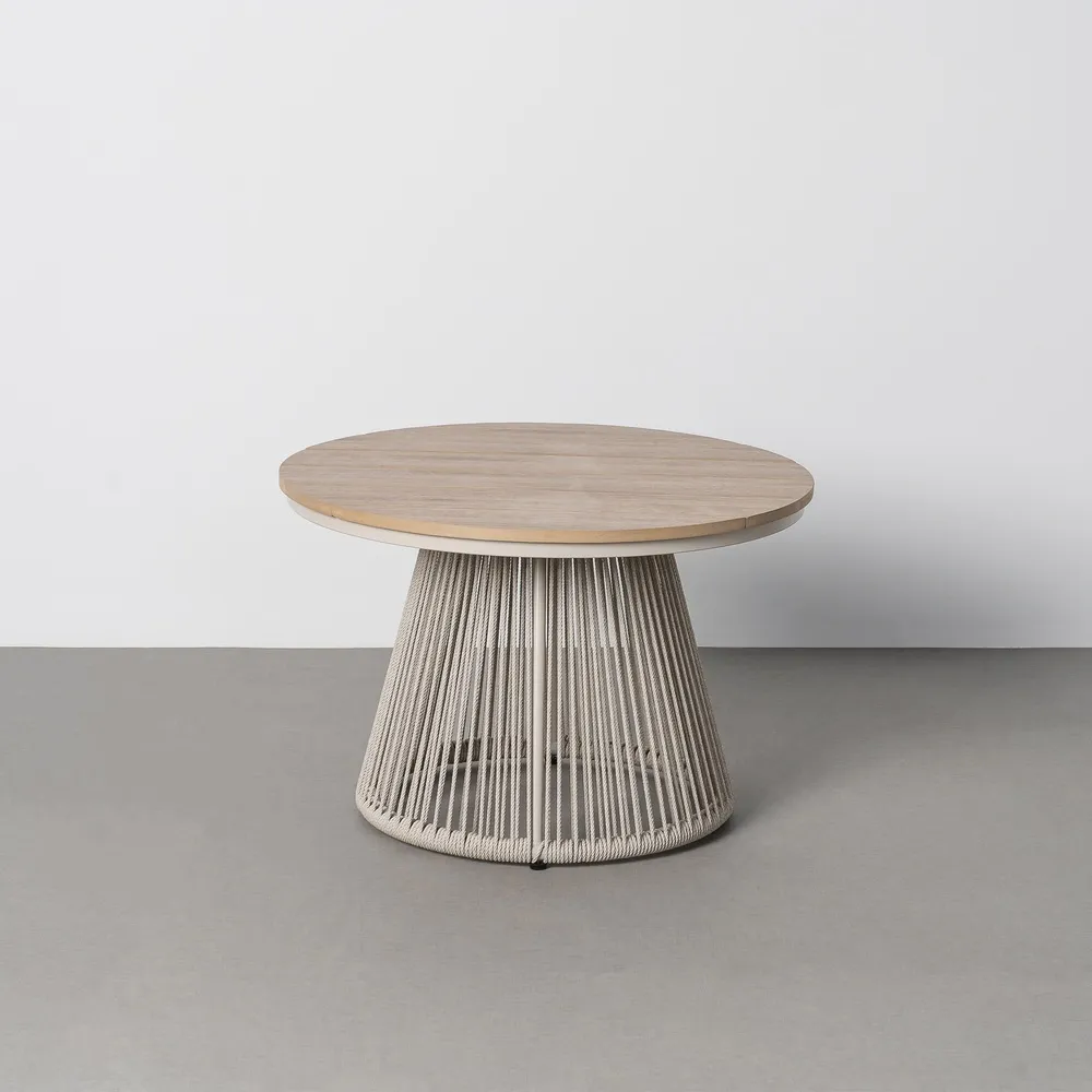 Set mobilier grădină exterior HoReCa cu canapea, fotolii și masă cu blat din lemn compozit [15]