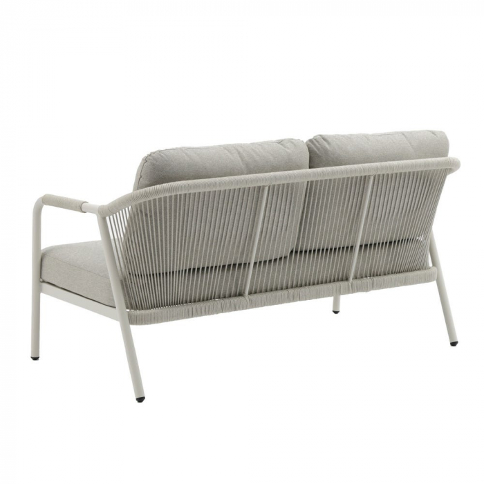 Set mobilier terasă TANYA cu structură din aluminiu crem și blat ceramic porțelanat [7]