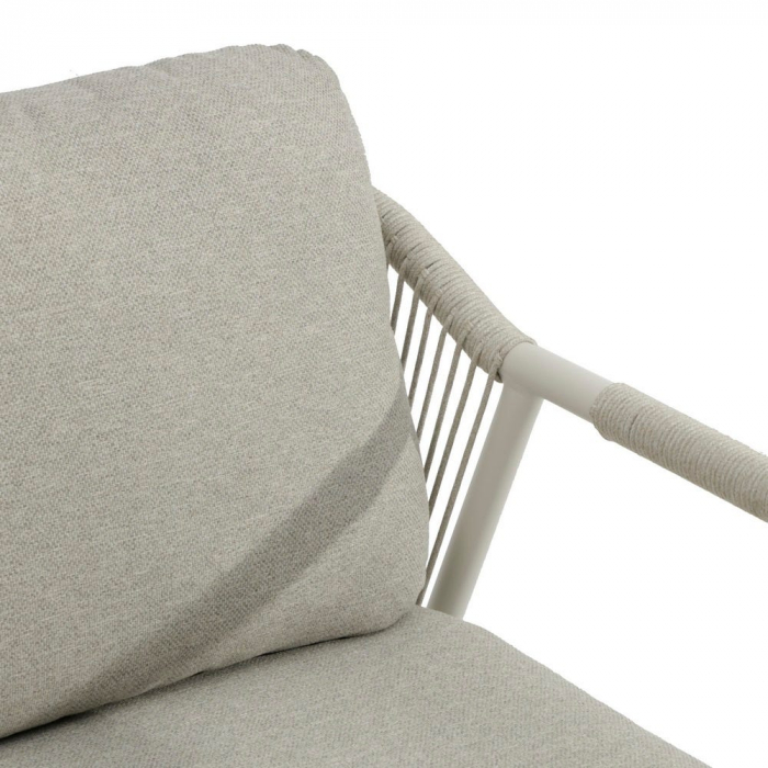 Set mobilier terasă TANYA cu structură din aluminiu crem și blat ceramic porțelanat [9]