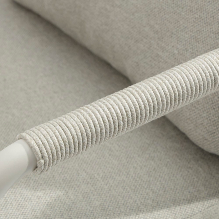 Set mobilier terasă TANYA cu structură din aluminiu crem și blat ceramic porțelanat [8]