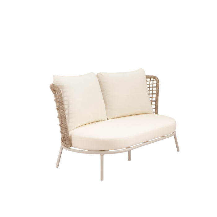 Set mobilier terasă din ratan sintetic bej POLO [4]
