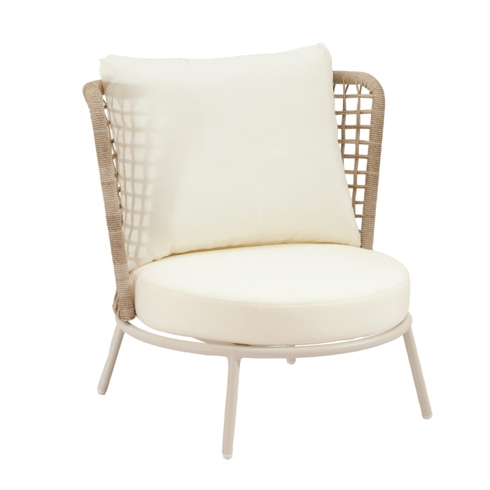 Set mobilier terasă din ratan sintetic bej POLO [6]
