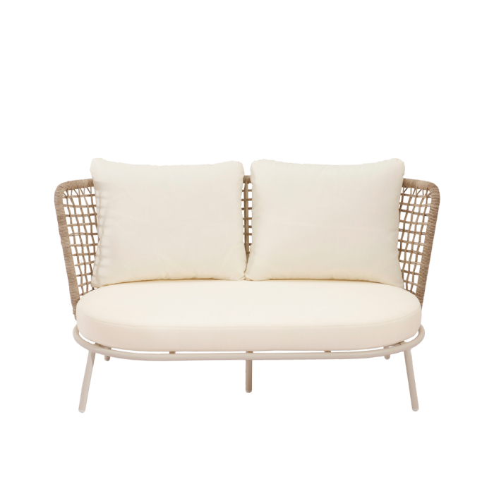 Set mobilier terasă din ratan sintetic bej POLO [3]