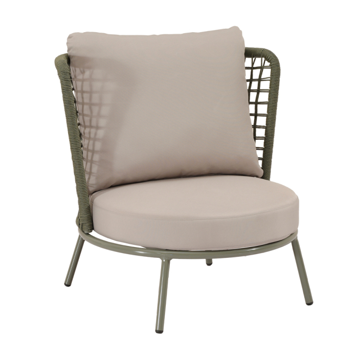 Set mobilier terasă din ratan sintetic verde olive POLO [6]