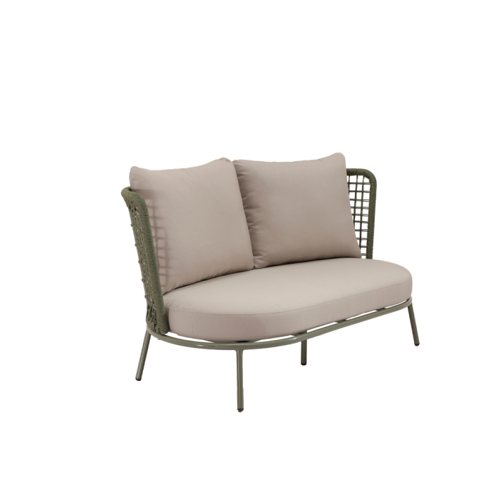 Set mobilier terasă din ratan sintetic verde olive POLO [4]
