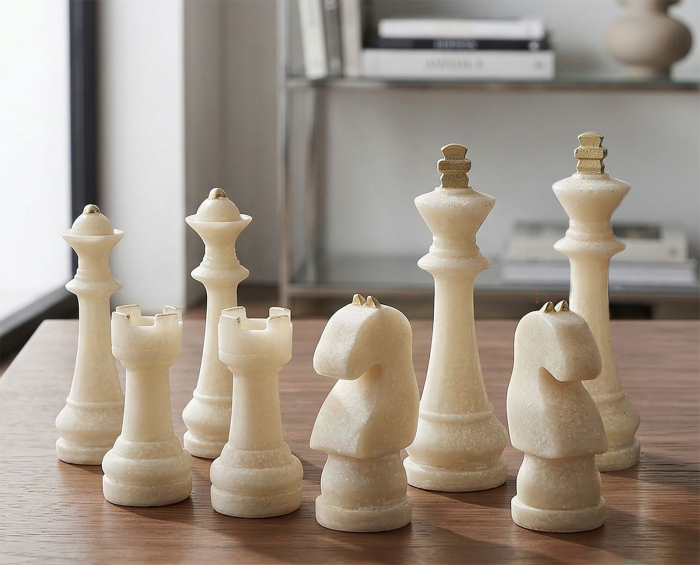 Set sah decorativ | Piese aspect marmura | CreativDeco [2]