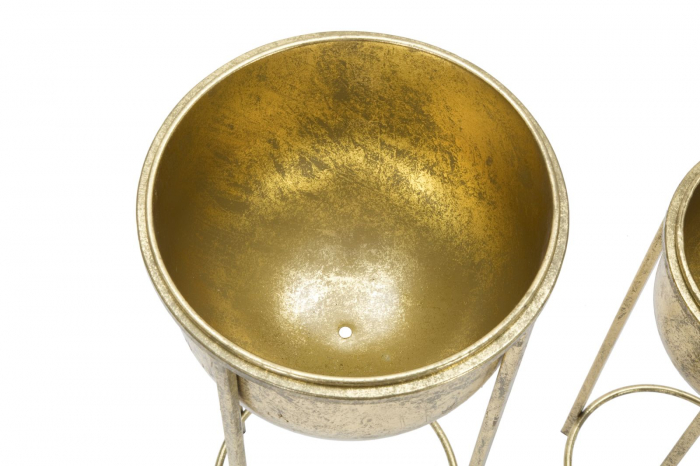 Set Suporturi flori Glam Coppia, metal auriu [5]
