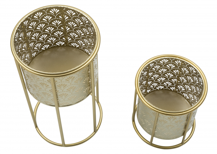Set Suporturi flori Golvy, metal auriu [3]