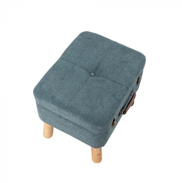 Set taburete gri menta petrol cu depozitare [4]