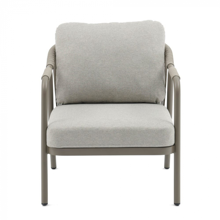 Set mobilier exterior TANYA – bej, cu blat ceramic și cadru aluminiu vopsit [2]