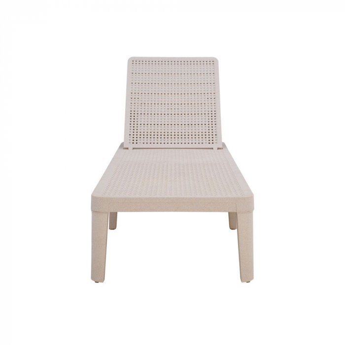 Șezlong crem terrazzo polipropilenă exterior – Seagull [6]