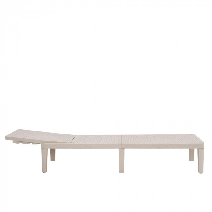 Șezlong crem terrazzo polipropilenă exterior – Seagull [3]