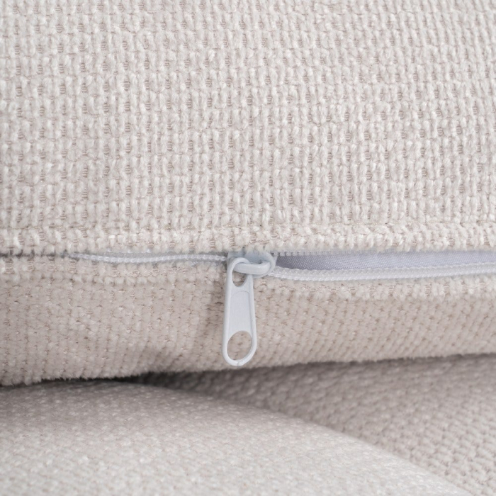 Șezlong crem textil metalic elegant [10]