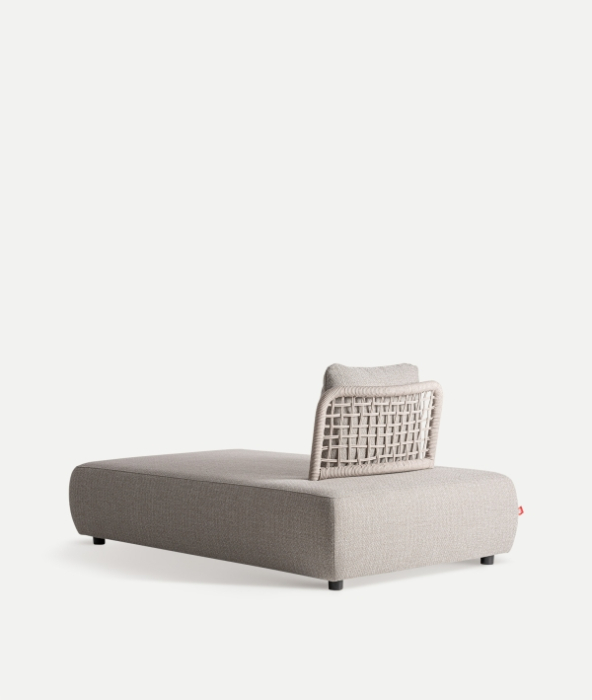 Sezlong de exterior taupe din aluminiu si polipropilena Lenk 102x184x81 cm [3]