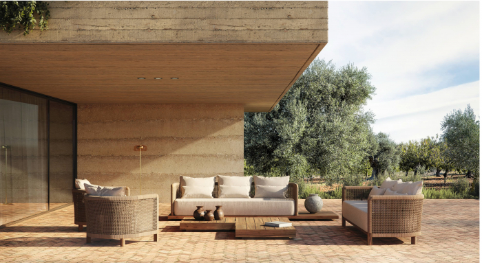 Sezlong boho lemn tec reciclat|Sezlonguri confortabile [10]