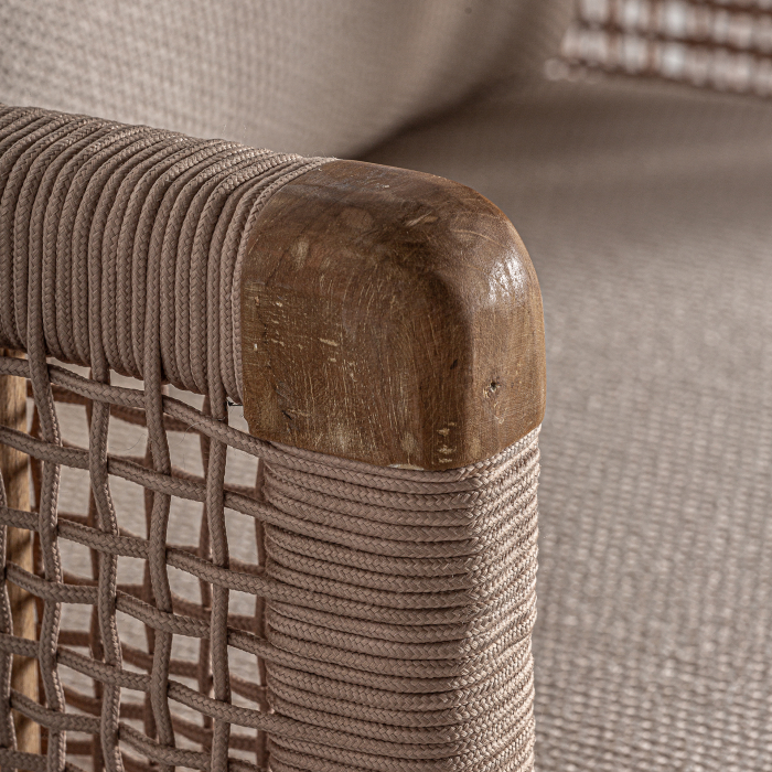 Sezlong boho lemn tec reciclat|Sezlonguri confortabile [6]