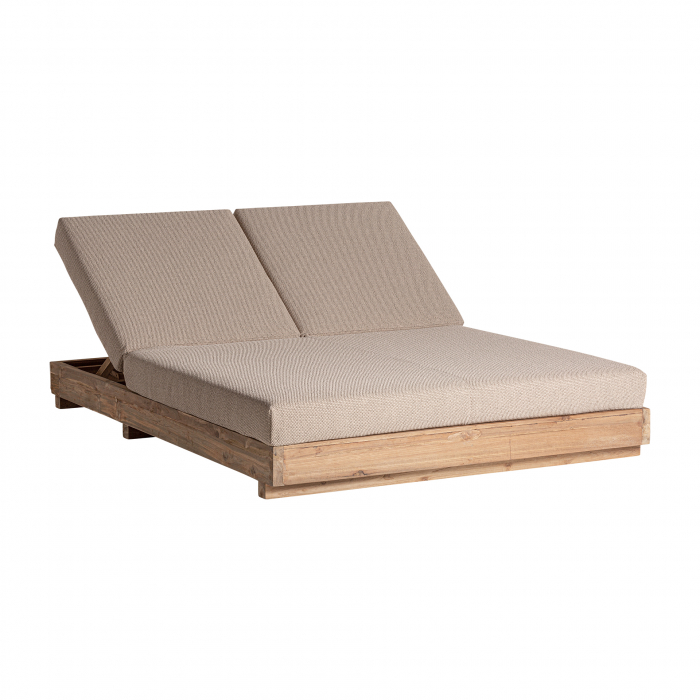Sezlong dublu colonial lemn tec reciclat|Sezlonguri luxoase [2]
