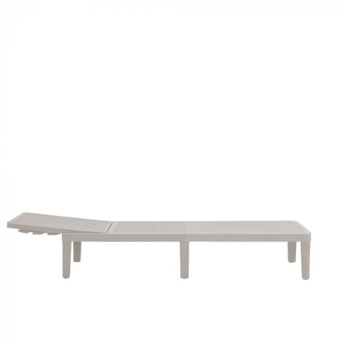 Șezlong gri deschis exterior reglabil UV Seagull [5]