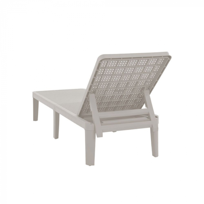Șezlong gri deschis exterior reglabil UV Seagull [4]