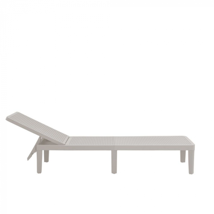 Șezlong gri deschis exterior reglabil UV Seagull [6]